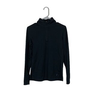 REI black quarter zip pull over size medium outdoors hiking camping
